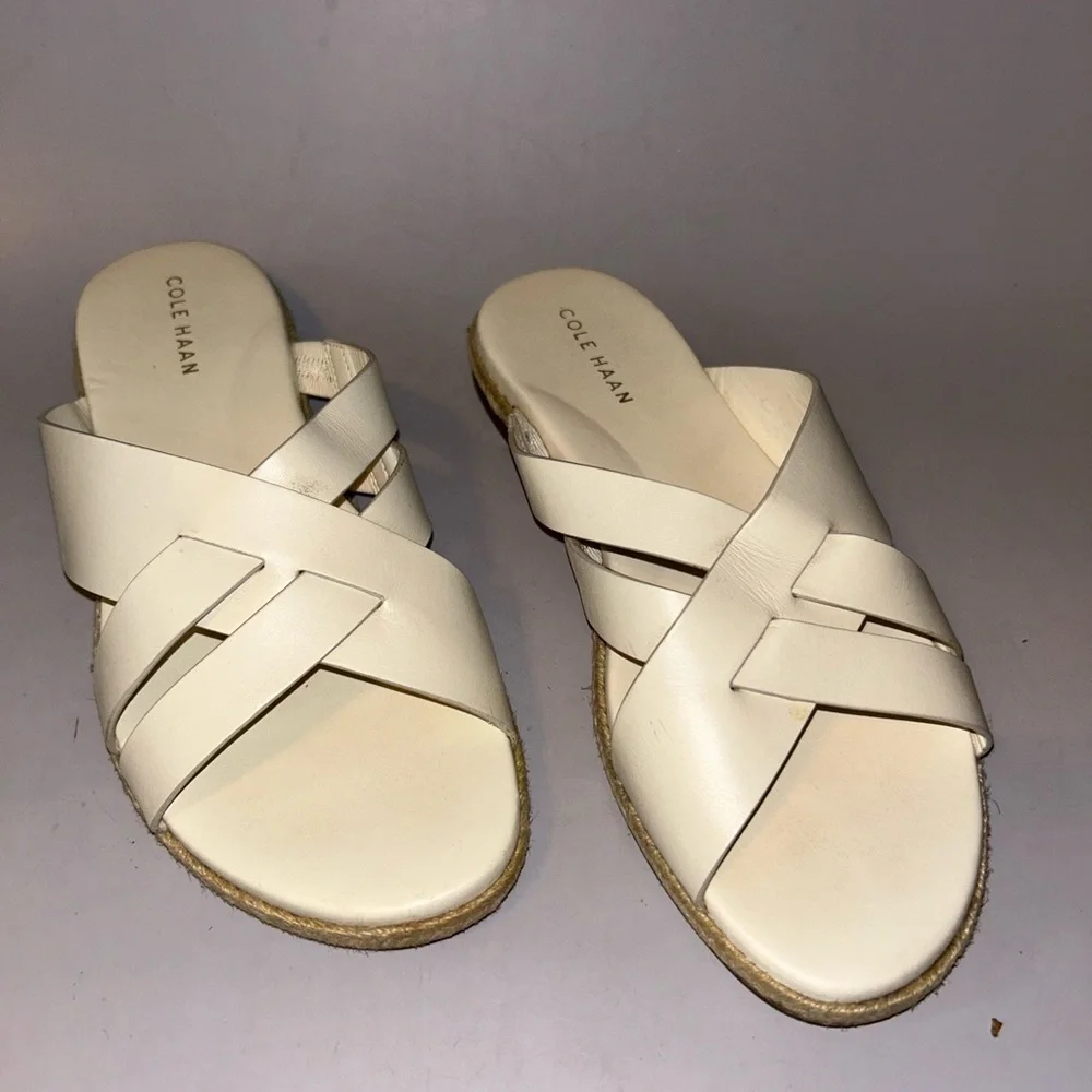 Authentic Cole haan florets flat slide sandal